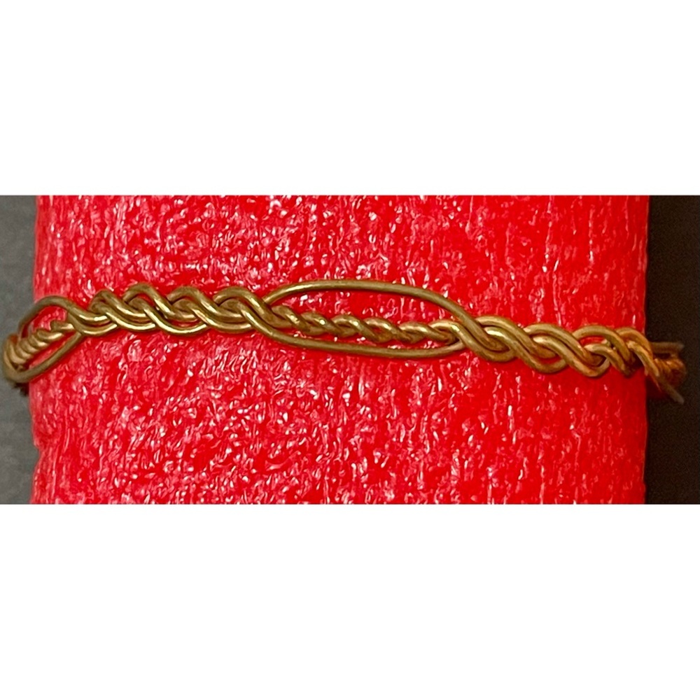 Vintage wire hanger bracelet